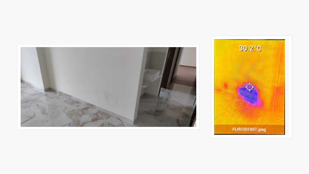 Floor dampness pattern