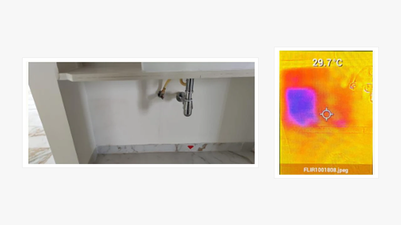 Under-sink moisture check