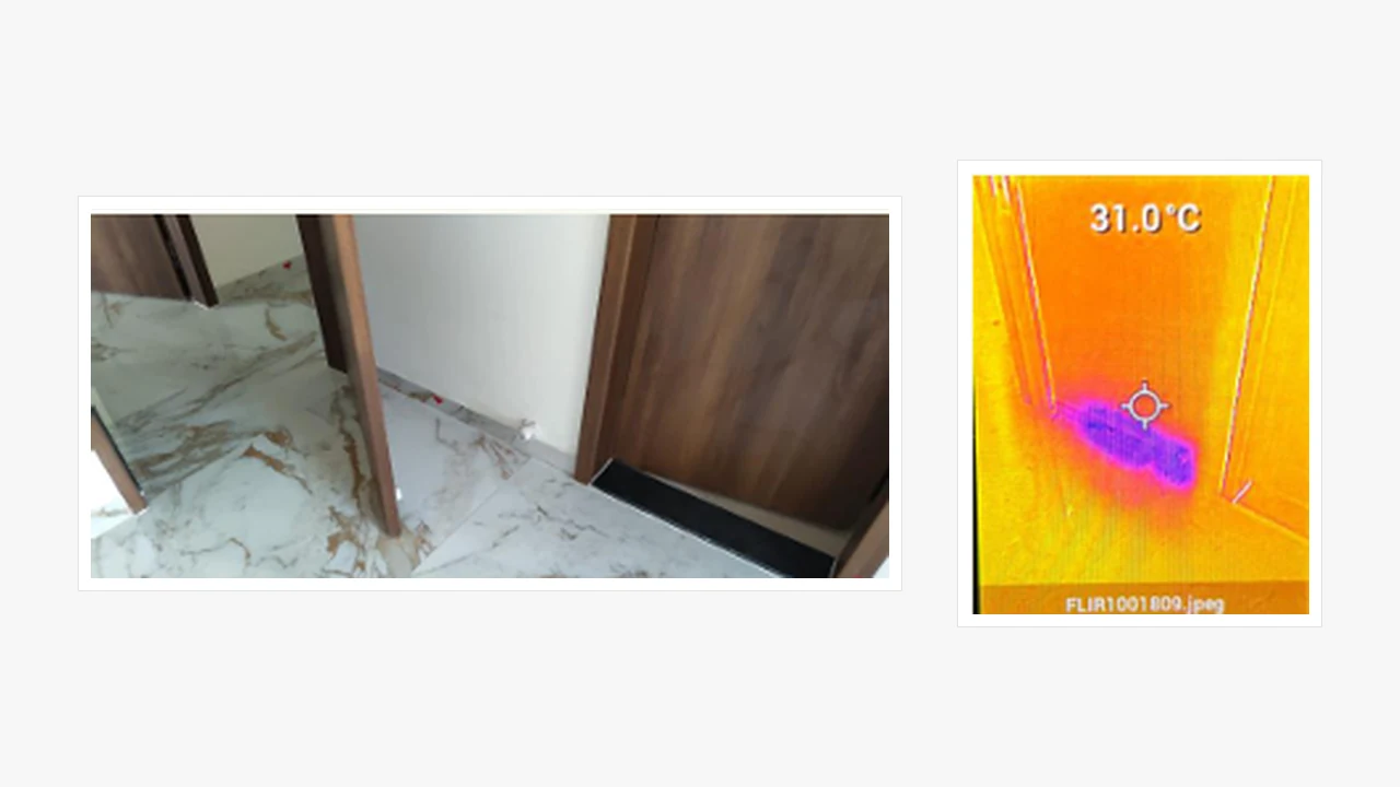 Entrance dampness screening