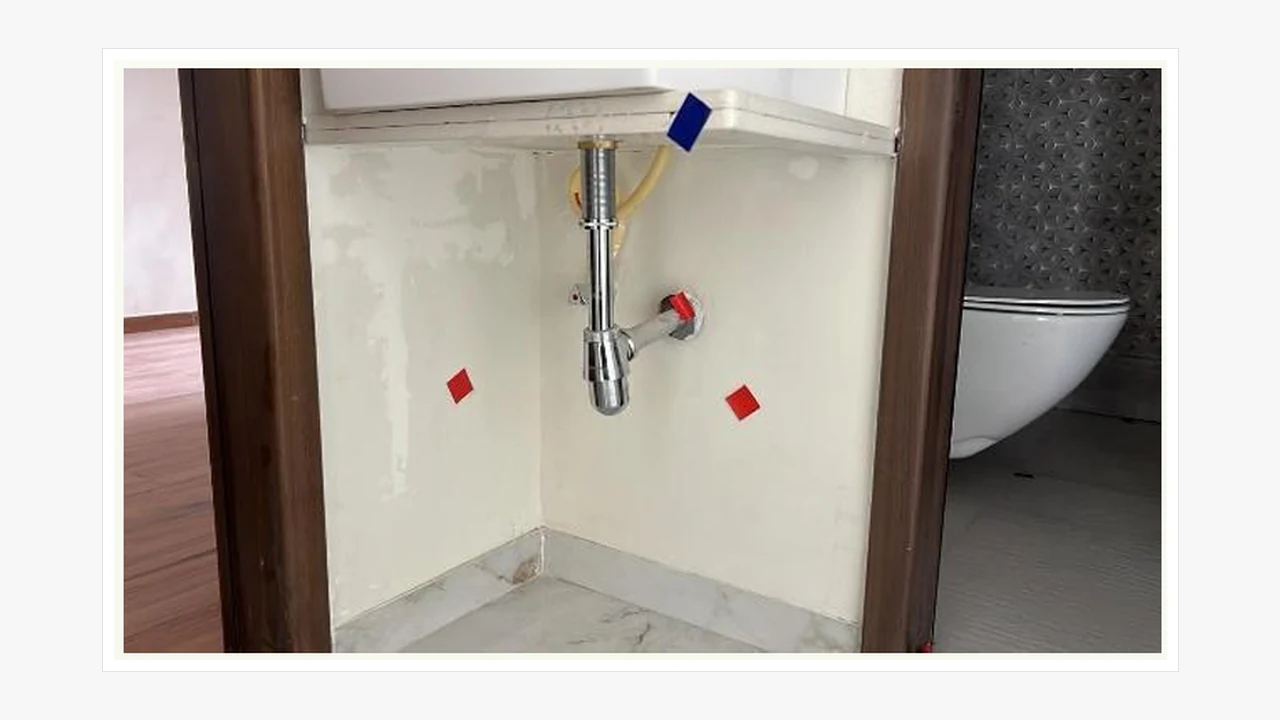 Washbasin plumbing